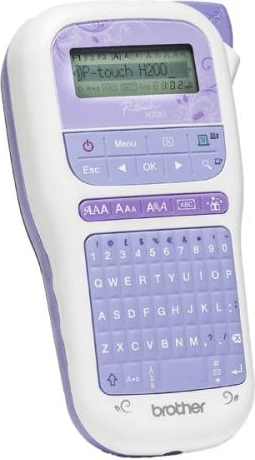 Printer etiketa Brother P‑Touch PT‑H200 (PTH200ZG1), 203 dpi, formati B2, me dizajne/kuadre dekorative, portativ, vjollcë/bardhë