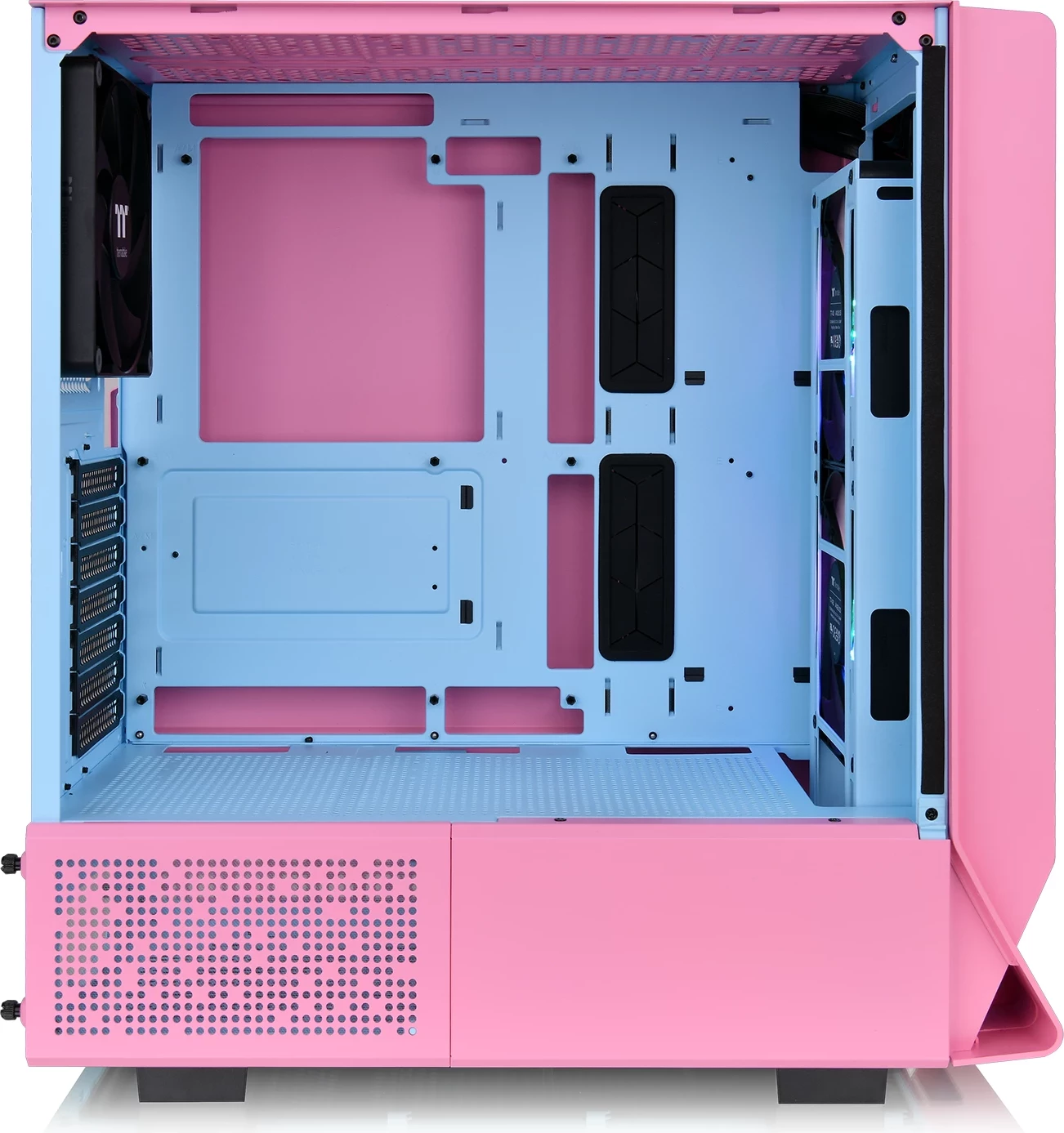 Kasë Thermaltake Ceres 350 MX Bubble Pink, Midi Tower, RGB, xham i temperuar, rozë