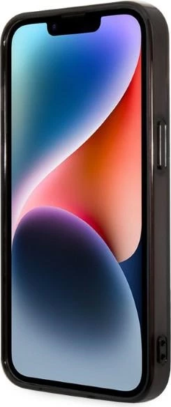 Mbështjellës Karl Lagerfeld KLHCP14STGKCK për iPhone 14, 6.1", Ikonik Karl & Choupette, i zi