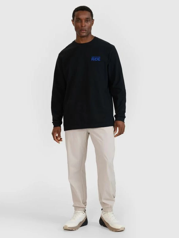 Maicë e gjatë oversize për meshkuj 4F, e zezë