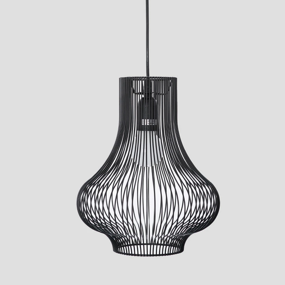 Llambë tavani NOOR, hekur i zi, 25x30.5cm