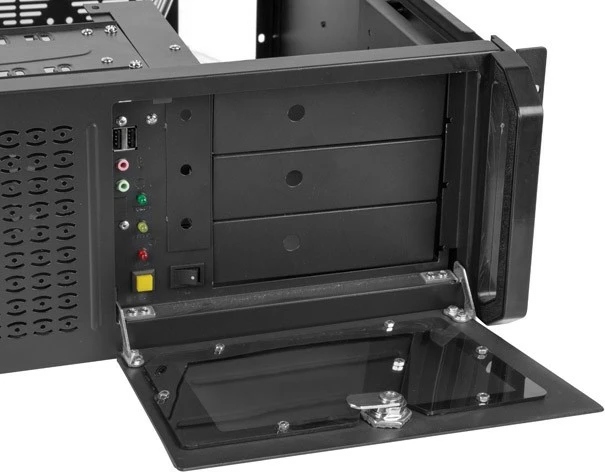 Kasë serveri Lanberg SC01-4504-08B, 19", ATX, Rack, e zezë