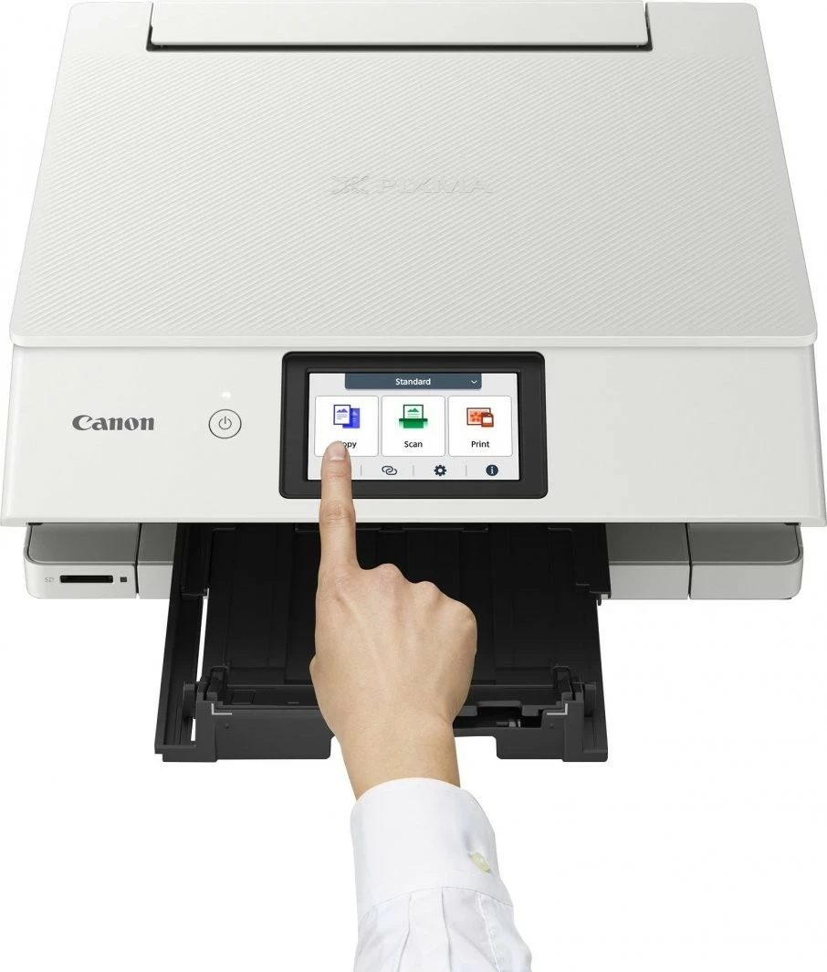 Printer Canon PIXMA TS8751, multifunksional, inkjet, Wi-Fi, bardhë