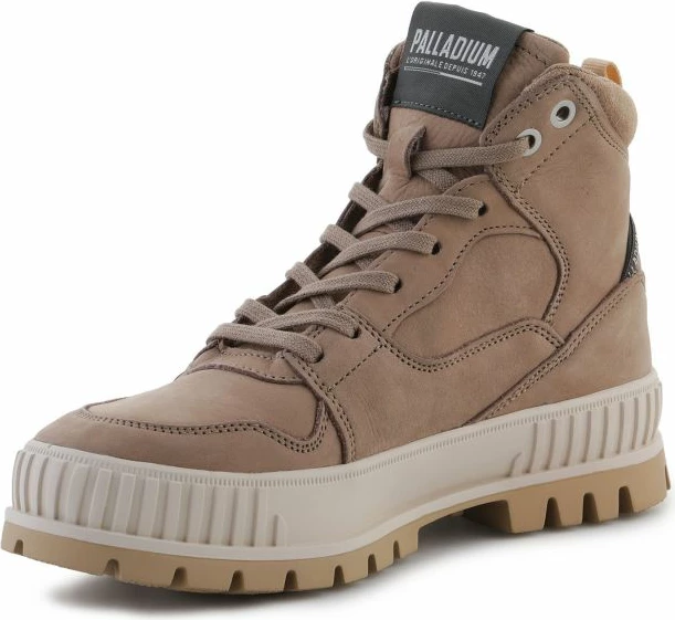 Atlete të larta për femra Palladium Pallashock HI SNK, ngjyrë kafe me krem