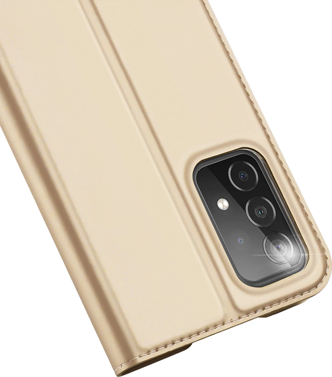 Mbështjellës Dux Ducis Skin Pro për Samsung Galaxy A73, me kapak, Gold