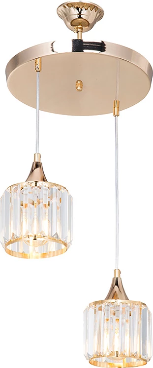 Dritë tavani PWL-1025 E27 metalik-ari-xham D30x70cm