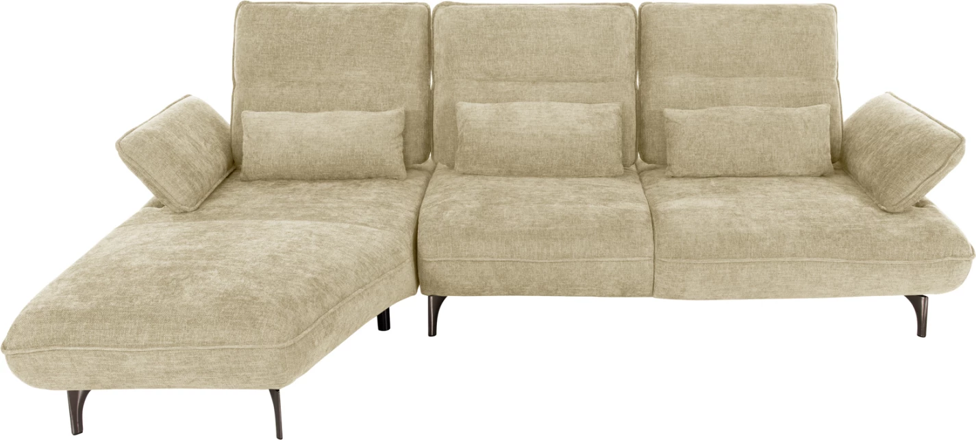 Divan-krevat këndor (majtas) CONVERT FH3268.01L, pëlhurë ecru, 283x188x100H cm