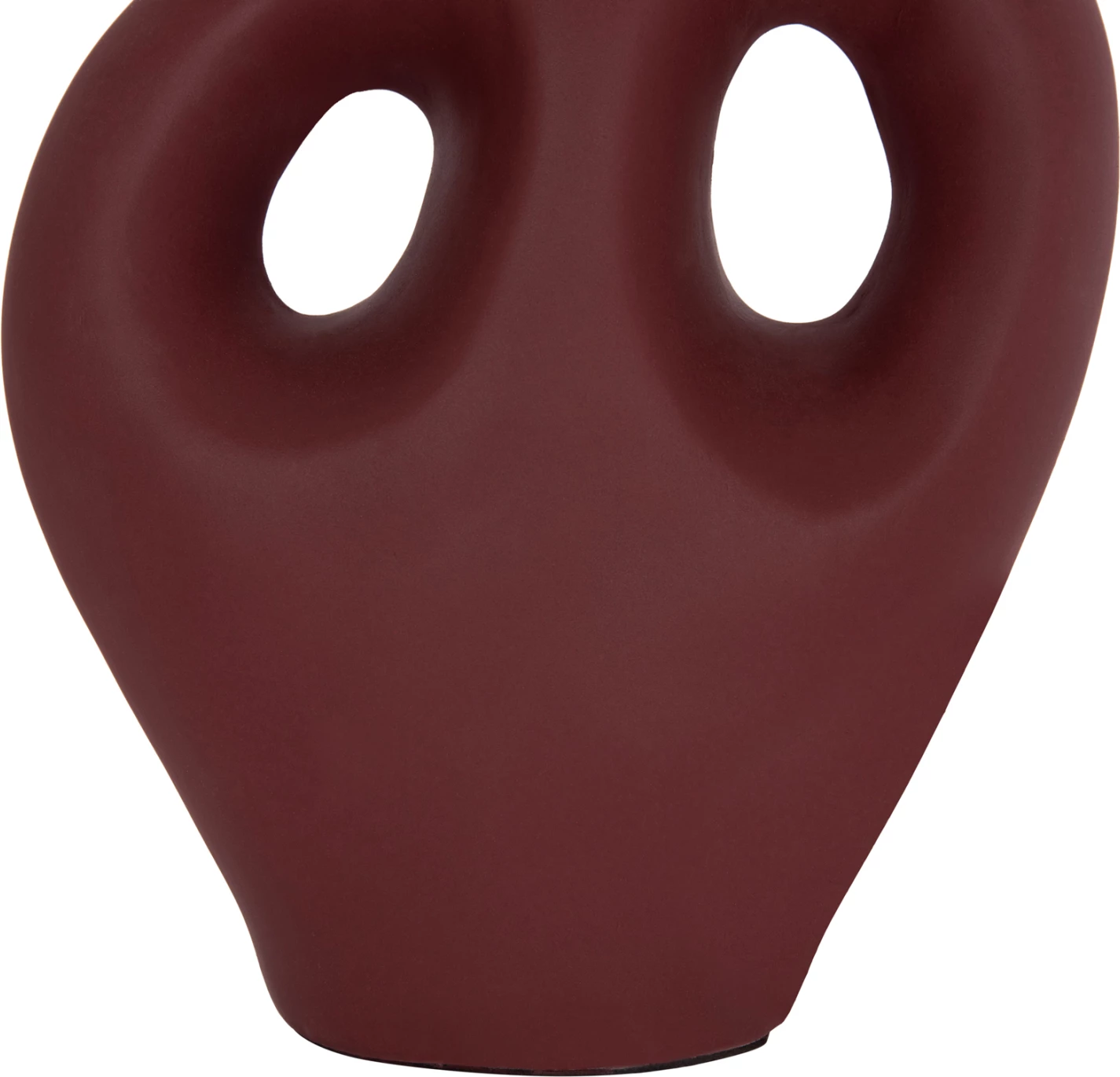 Vazo dekorative tavoline FLIKER, terrakotë, ngjyrë e kuqe e errët, FH4666.03L, 22.5x12x30cm