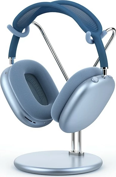 Mbajtëse kufjesh SODI SAM-300 për AirPods Max, stand tavoline, alumini/inoks, blu