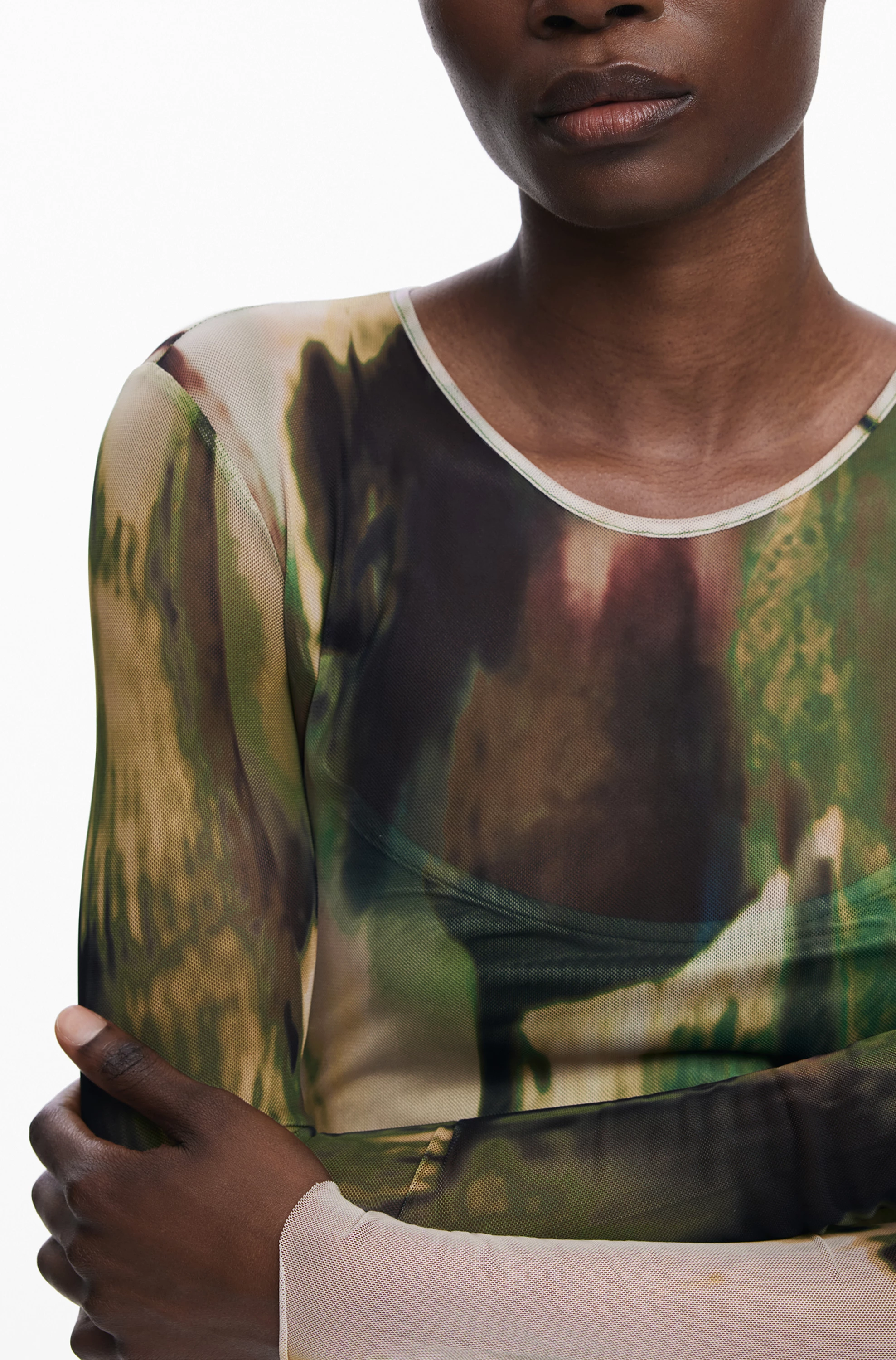 Fustan i gjatë DESIGUAL femra, i gjelbër