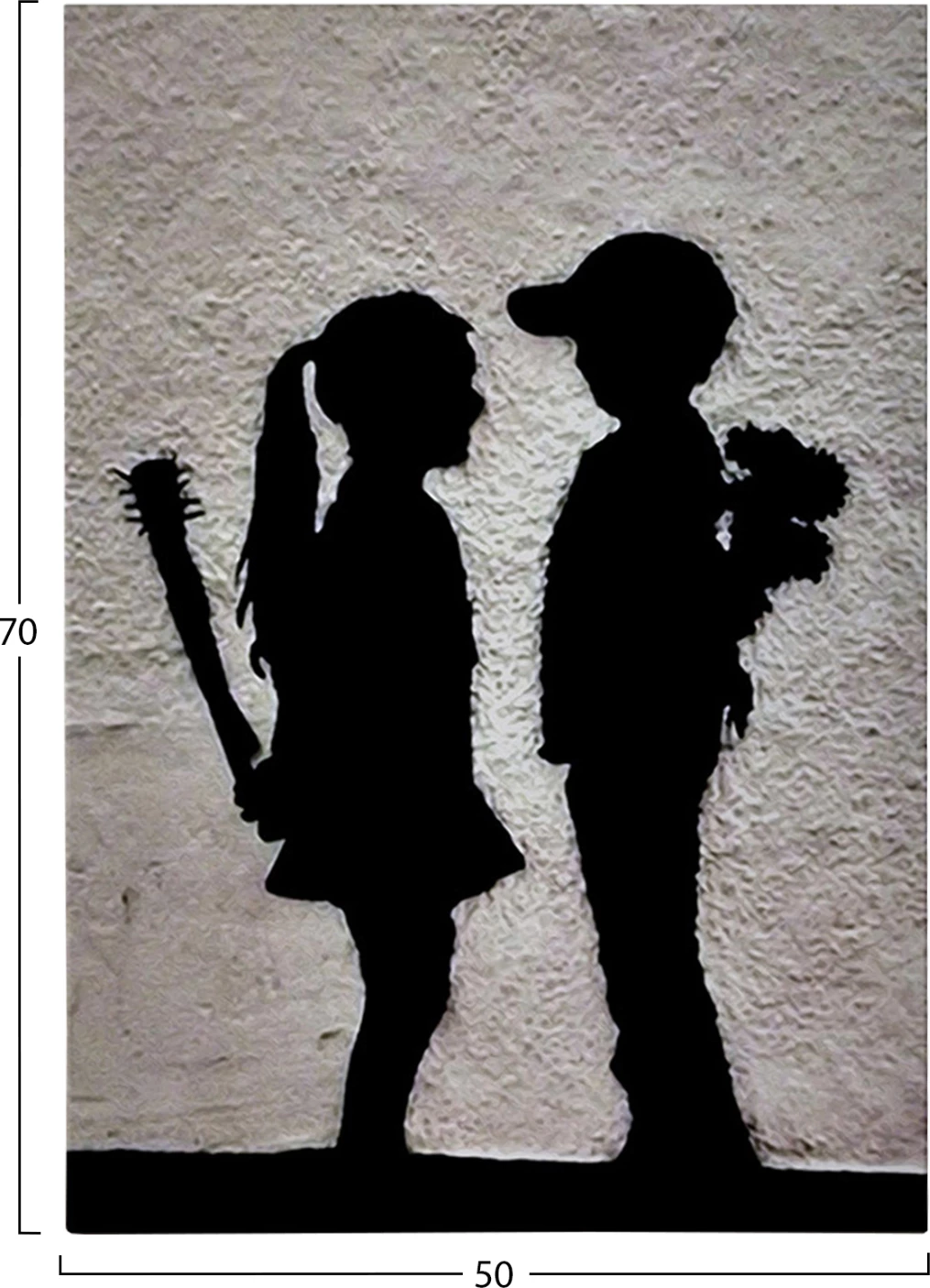 Pikturë muri GOBI, kanavacë e printuar, 50x3x70cm