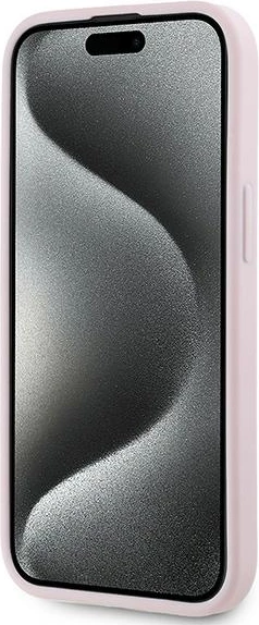 Mbështjellës Karl Lagerfeld Diagonal Quilted Script për iPhone 15 Plus / 14 Plus, rozë