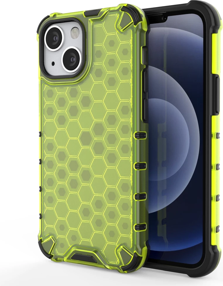 Mbështjellës Hurtel Honeycomb për iPhone 13 mini, Jeshil