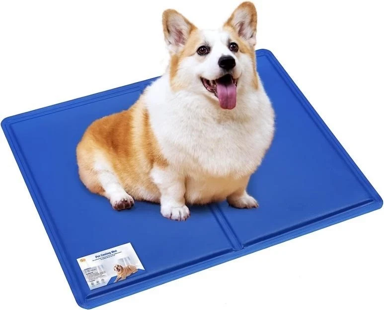 Shtrat ftohës për kafshë PETITTO, 50x90 cm, Blu