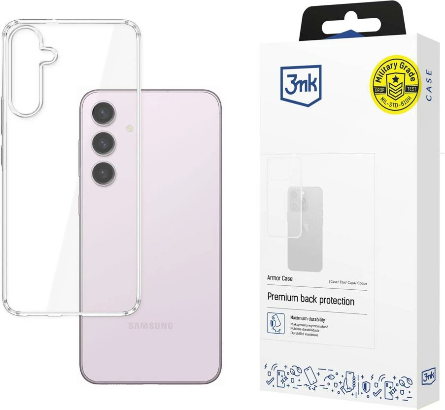 Mbështjellës 3mk Armor Case për Samsung Galaxy S24+, Transparent