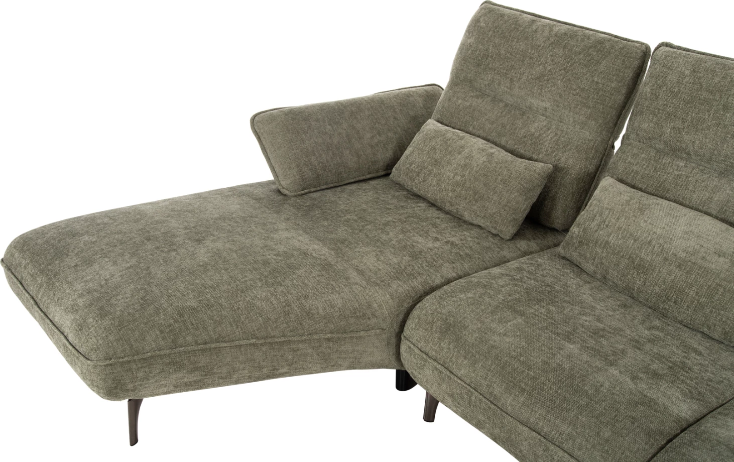 Këndi i majtë i divanit CONVERT FH3268.04L, ngjyrë jeshile selvi, 283x188x100 cm