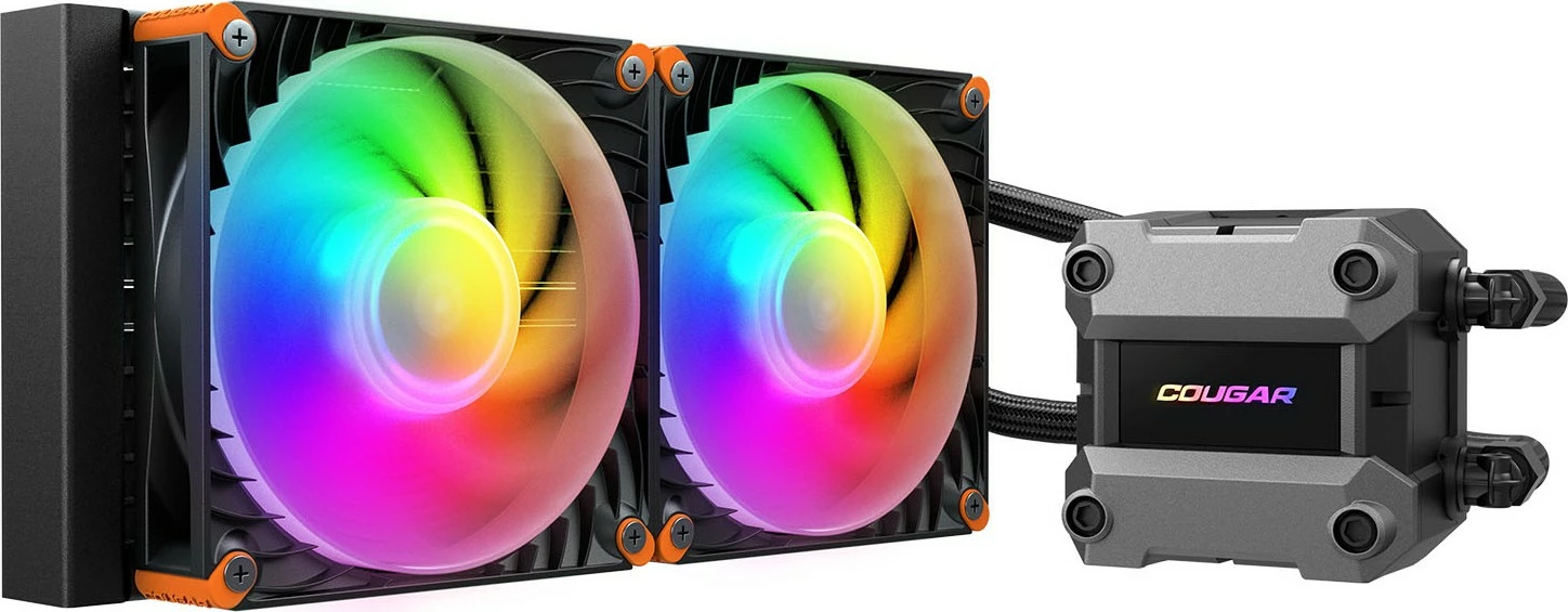 Ftohës uji CPU Cougar Poseidon Ultra 240, ARGB, i zi