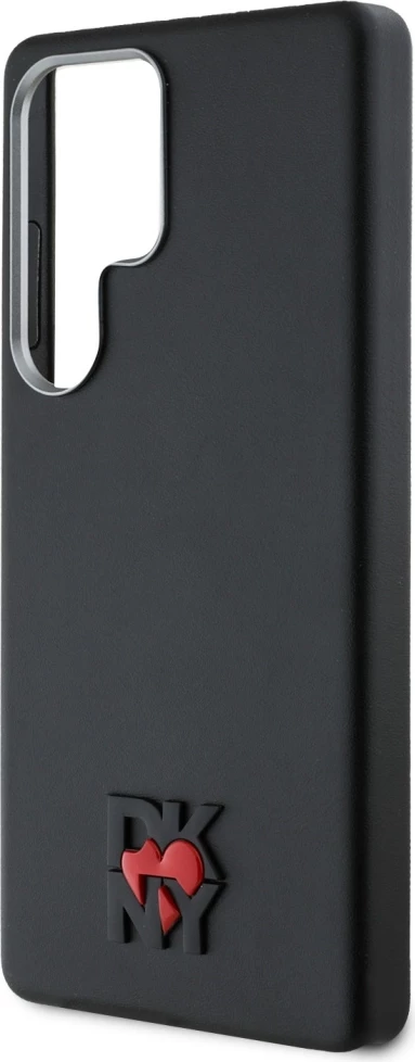 Mbështjellës DKNY Leather Heart of NY për Samsung Galaxy S25 Ultra, i zi