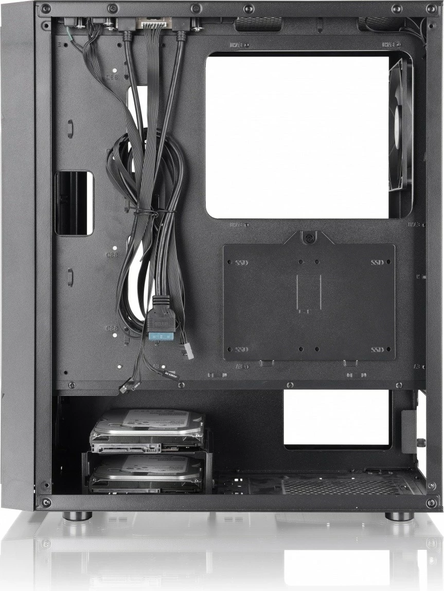 Kasë Thermaltake Versa XM1, Midi Tower, Tempered Glass, ATX, USB 3.0, e zezë