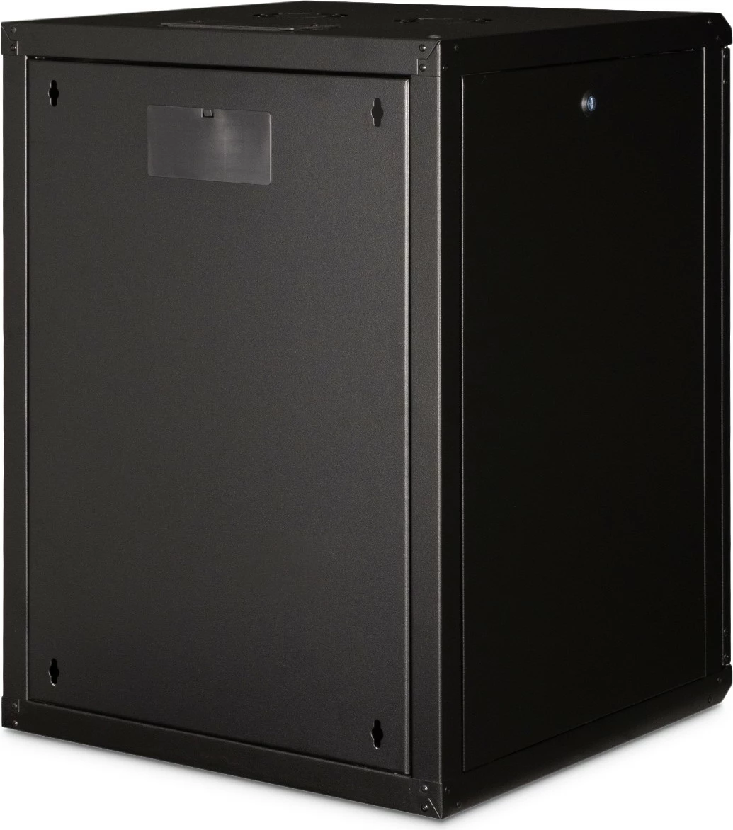 Kasë rrjeti Digitus Unique Series 16U, 600x600 mm, derë xhami, e zezë