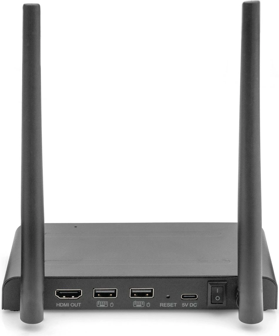 Pranues HDMI pa tela Digitus DS-55328, 3840 x 2160 piksela, AV pranues, me kabllo dhe pa kabllo, i zi