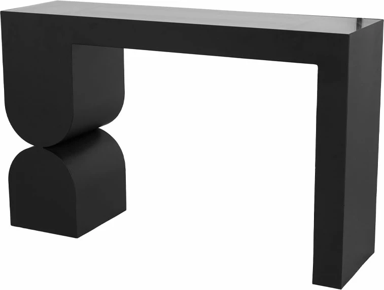 Konsol Arches, ngjyrë e zezë, 120x32x75cm