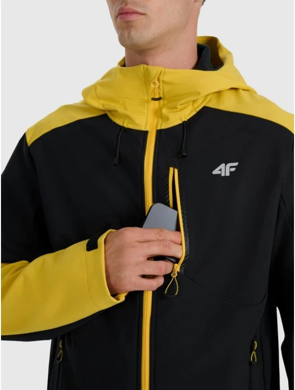 Jakne softshell për meshkuj 4F, e zezë