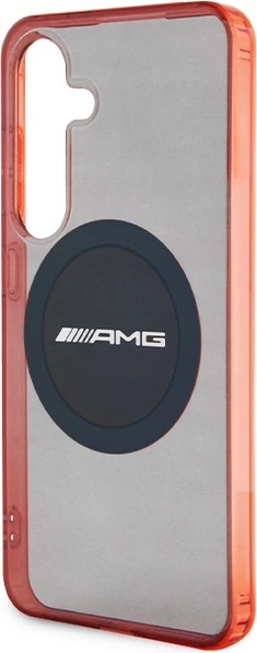 Mbështjellës Mercedes AMG Transparent Bicolor MagSafe për Samsung Galaxy S24, zi