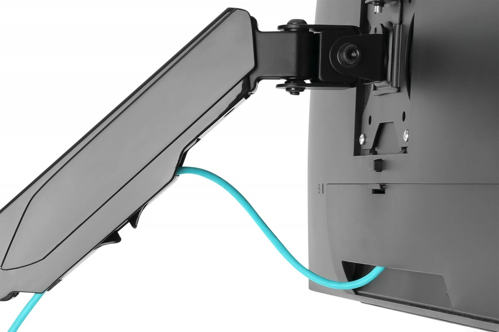 Mbajtës muri për monitor Digitus DA-90396, 17-32", sustë gazi, i zi mat