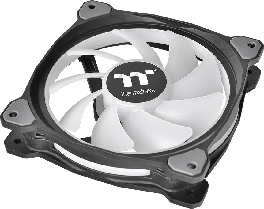 Ventilatorë RGB Thermaltake Riing Duo 12, 3 copë, 120mm, i zi