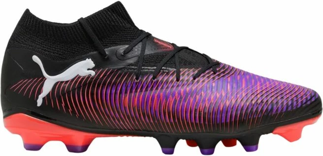 Atlete futbolli për meshkuj Puma, të zeza dhe të kuqe