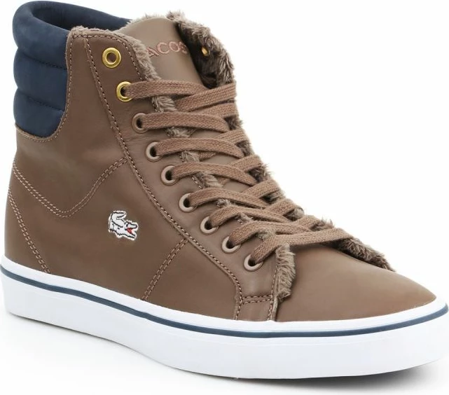 Këpucë të larta Lacoste për meshkuj, ngjyrë kafe