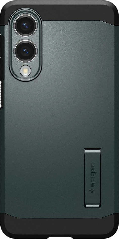 Mbështjellës Spigen Tough Armor MagSafe për Samsung Galaxy S25 Edge, Jeshil/Ezezë