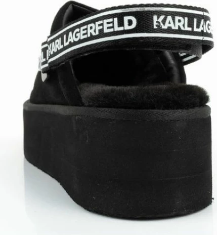 Çizme platforme për femra Karl Lagerfeld, të zeza