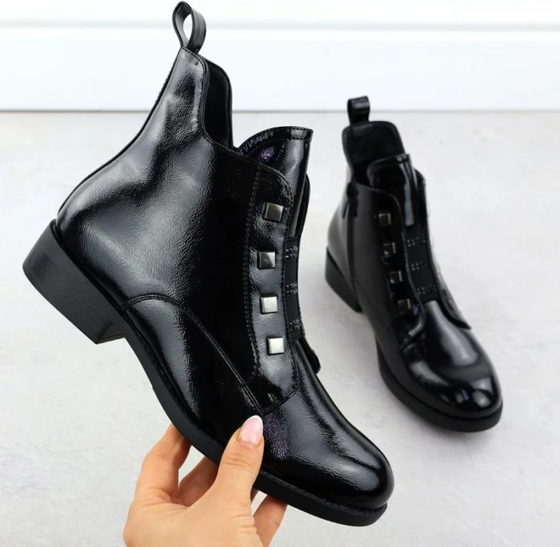 Çizme të shkurtra femra S.Barski HY52-527, të zeza