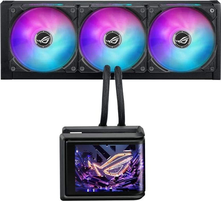 Kasë ftohëse uji ASUS ROG Ryuo IV SLC 360 ARGB, 3 ventilatorë 12 cm, e zezë