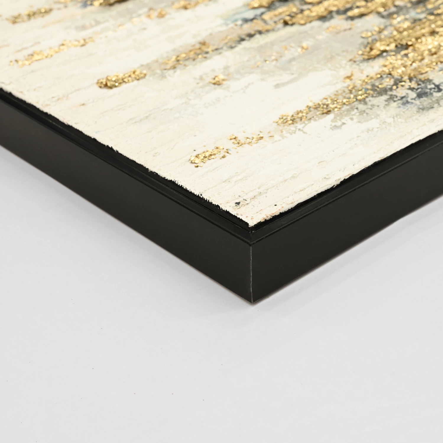 Pikturë muri abstrakte (blu) FH4574.02, kornizë PS-bezhë-kanavacë, 142x4.5x72 cm