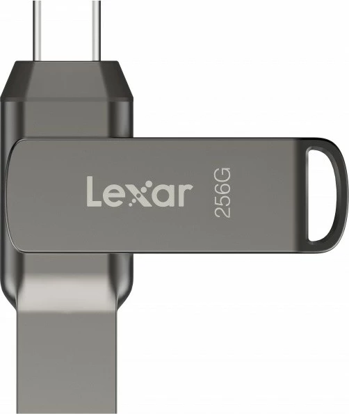 Pendrive Lexar Dual Drive D400, 256GB, USB-C/A 3.1, Gri