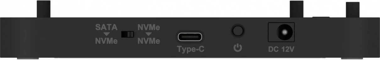 Stacion klonimi dhe docking IcyBox IB-2913MCL-C31 për SSD M.2 NVMe dhe HDD, Zi