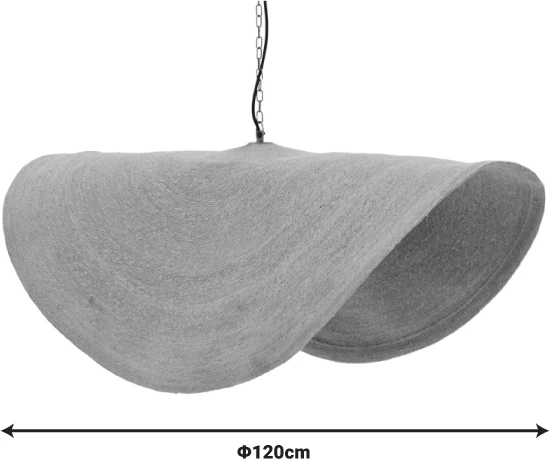 Dritë tavani Klark Inart, kallam deti-hekur, D120x144cm