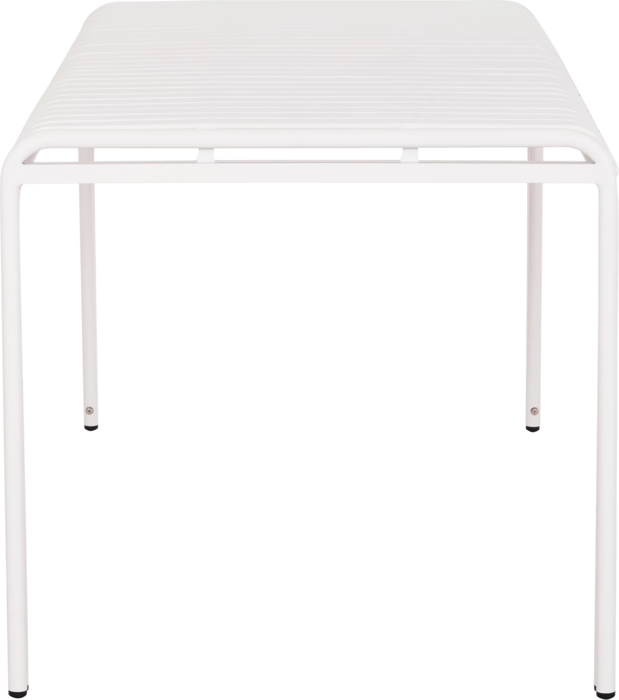Tavolinë alumini për jashtë, ngjyrë e bardhë, RACHEL FH6339.02, 150x80x75cm