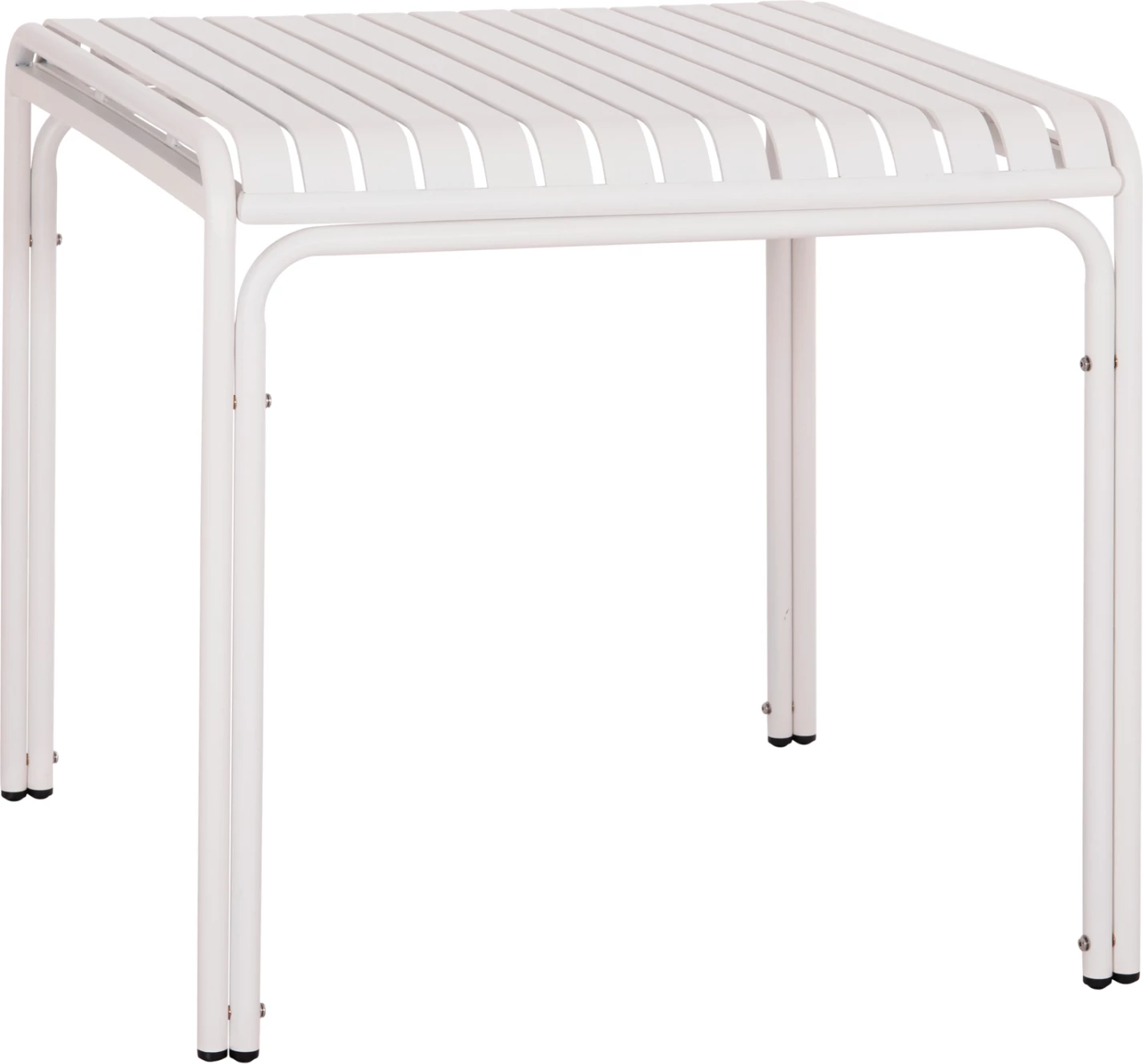 Tavolinë katrore alumini për jashtë, ngjyrë e bardhë, RACHEL FH6338.02, 80x80x75cm