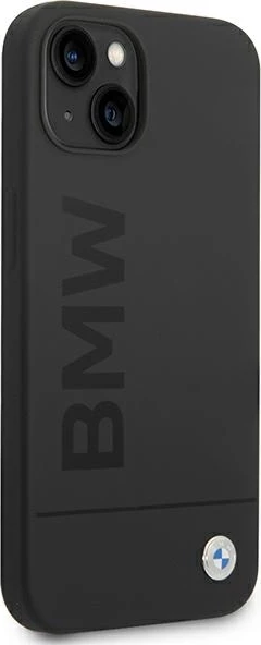 Mbështjellës BMW BMHMP14MSLBLBK për iPhone 14 Plus 6.7", silikon, MagSafe, zi