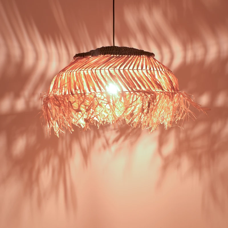 Llambë tavani Hengiole Inart, ngjyrë natyrale e zezë, D60x40cm