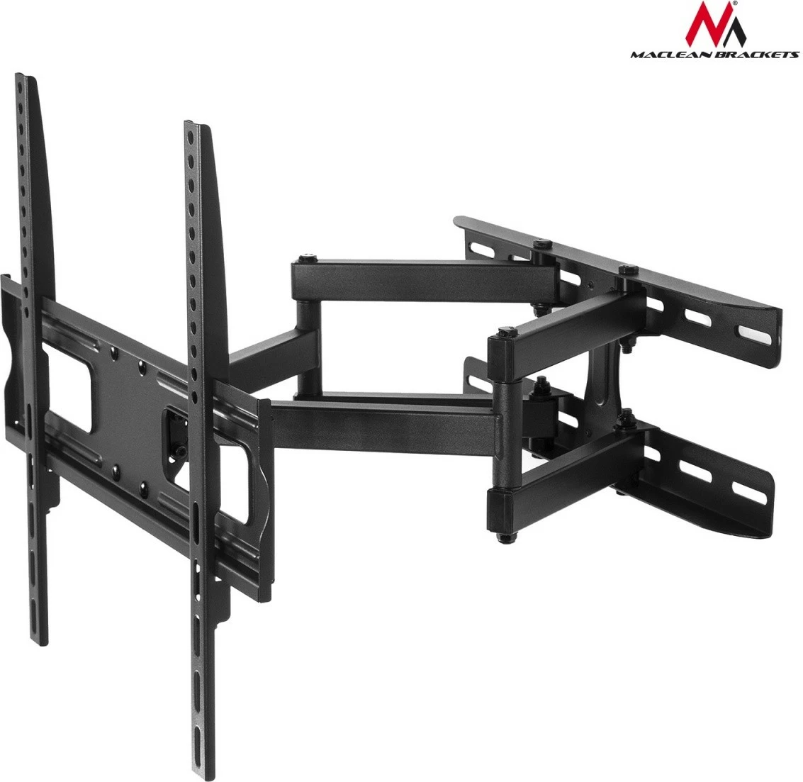 Mbajtës muri për TV/monitor, Maclean MC-760, 26-55 inç, kapacitet 30 kg, VESA deri 400x400, i zi