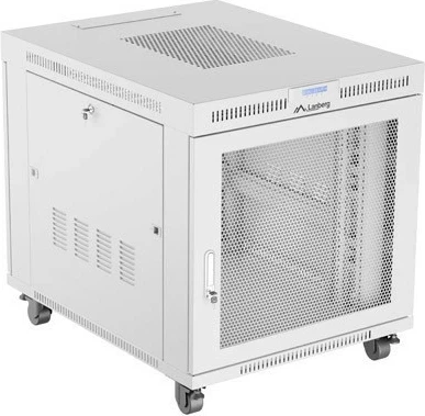 Kasë rack LANBERG 19 inch 15U 800x1000mm, ngjyrë hiri, derë perforuese LCD