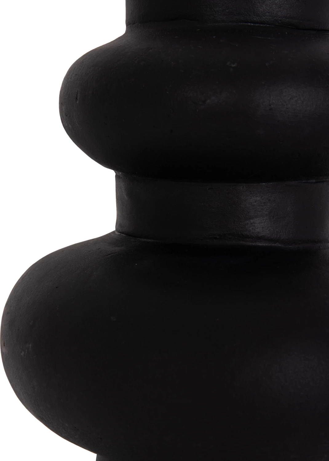 Vazo dekorative tavoline LEMA, terrakotë e zezë, FH4664.01M, 22x29cm