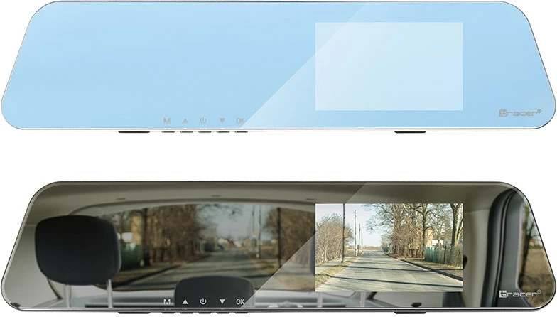 Kamerë veture dashcam, Tracer, 4.0D FHD Mensa TRAKAM47111, ekran 4", Full HD 1080p 30fps, kënd 150°, GPS, kamerë e pasme HDR, G-sensor, modalitet parkimi, e zezë
