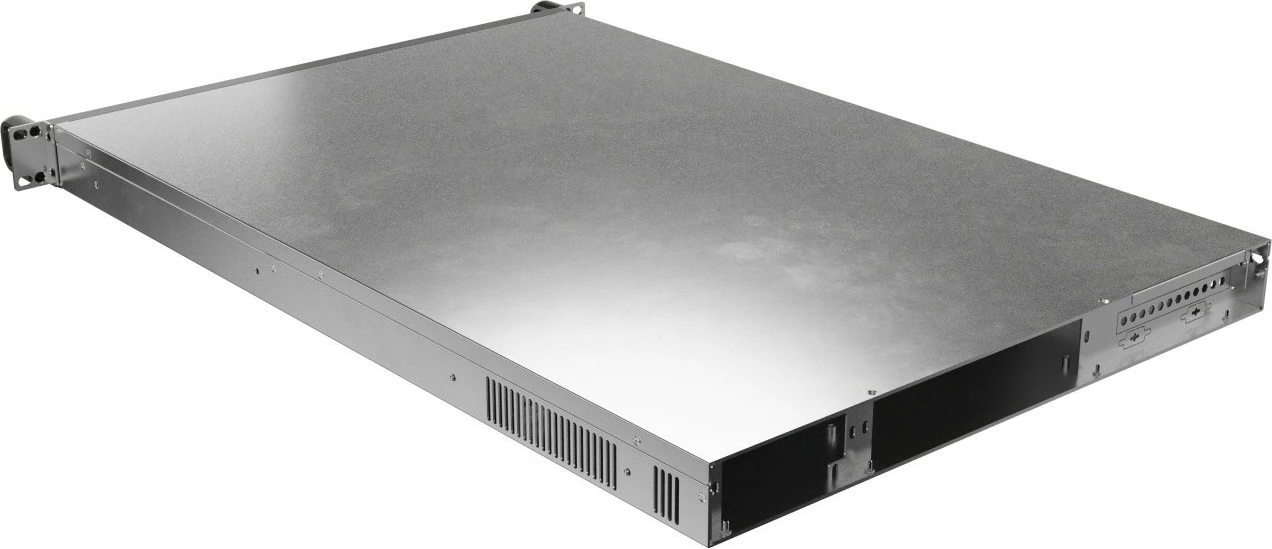 Kasë server RACK 19" 1U, Lanberg SC01-6501-12B, për E-ATX/ATX/mATX/ITX, 8x40 mm PWM, deri 6 disqe, PSU FLEX deri 330 mm, e zezë metal