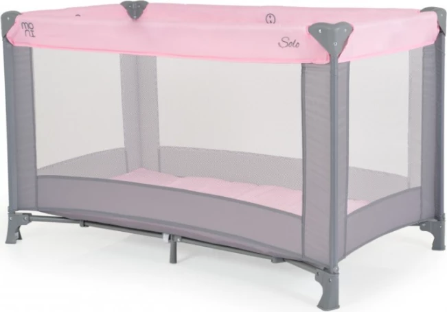 Shtrat portativ Cangaroo Solo, rozë/hiri